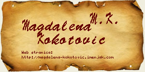 Magdalena Kokotović vizit kartica